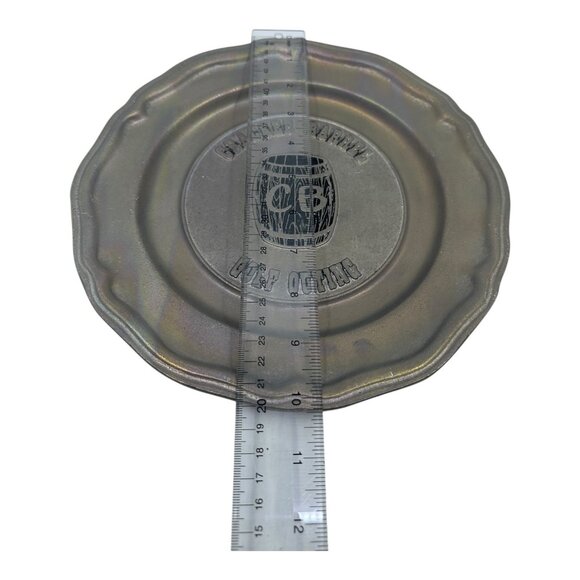 Vintage Cracker Barrel Golf Outing Carson Pewter Plate Home Decoration 10" USA - Picture 8 of 9